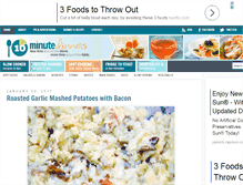 Tablet Screenshot of 10minutedinners.com